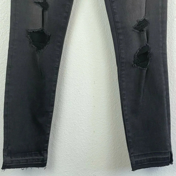 Abercrombie & Fitch Jeans Women's Sz 26/2R Simone High Rise Ankle Denim Black - Picture 7 of 10